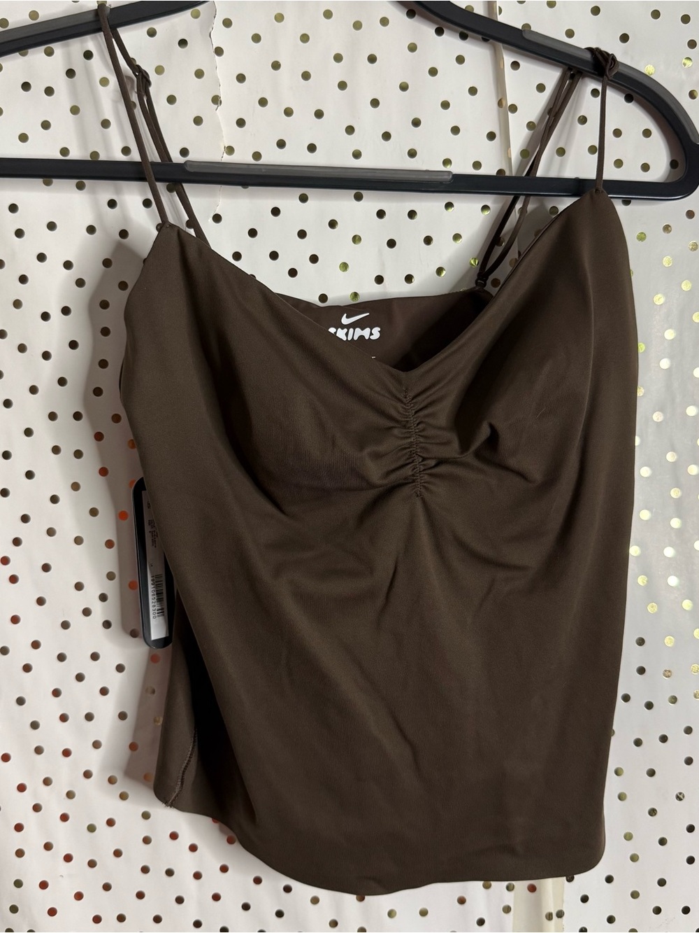 Skims Nike Women’s Brown Shirred Tank Top